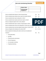 New Installation Checklist