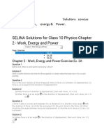 SEO Solutions for Class 10 Physics Chapter 2 - Work, Energy and Power Exercises