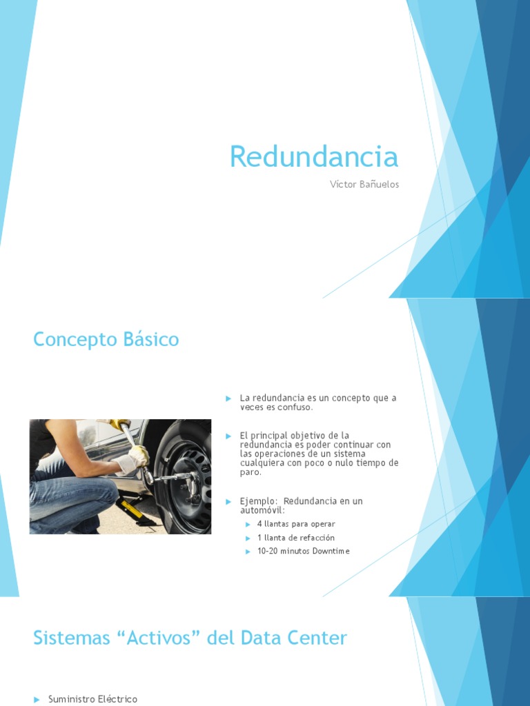 Redundancia en Sistemas Informáticos | PDF | Informática | Electricidad