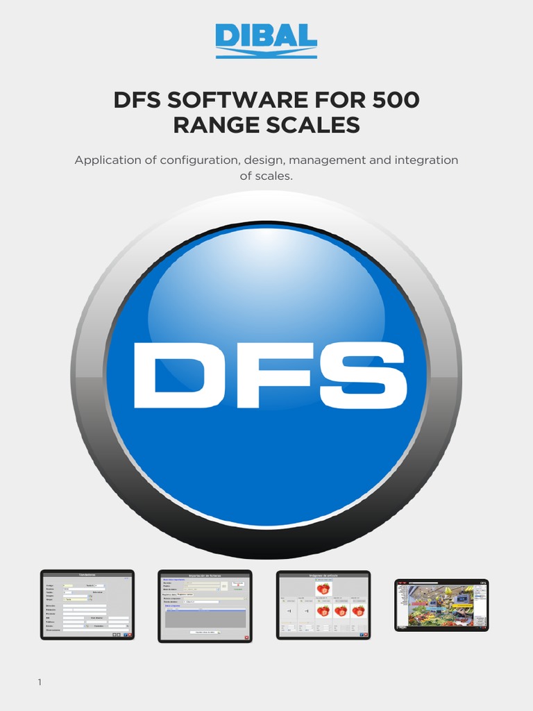Dibal DFS Datablad | PDF