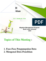 Meeting VII - Data Penelitian