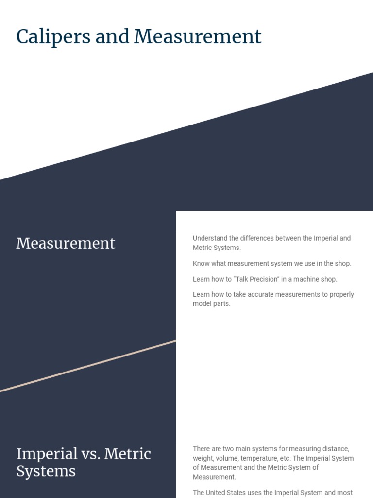 Calipers and Measurement | PDF | Measurement | Inch