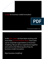 For Business Model Innovation: 10 Tips