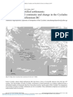 Early Cycladic fortified settlements_aspects of cultural continuity and change in the Cyclades during the III millennium BC