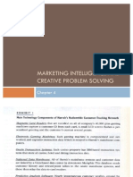 Strategic Marketing Management-Chapter 4-Marketing Intelligence and Creative Problem Solving