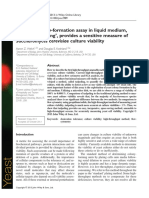 A Simplecolony-Formation Assay in Liquid Medium, Termed 'Tadpoling', Provides A Sensitive Measure of Saccharomyces Cervisiae Culture Viability