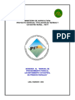 Manual de Procedimientos para El Levantamiento Catastral de Predios Rurales