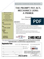 The Prompt Pay Act, Mechanics Liens
