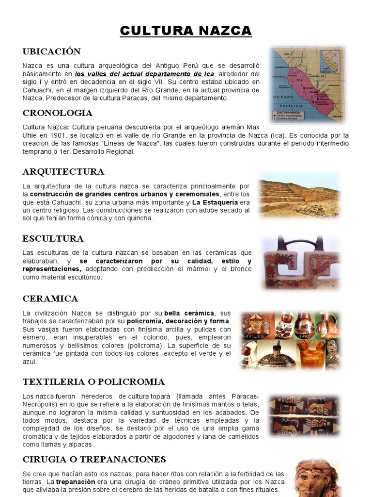 Características de la Cultura Nazca | PDF