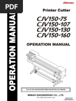 Mimaki CJV150 Operation Manual