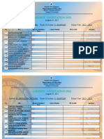 Paaralan Sa Tahanan Attendance