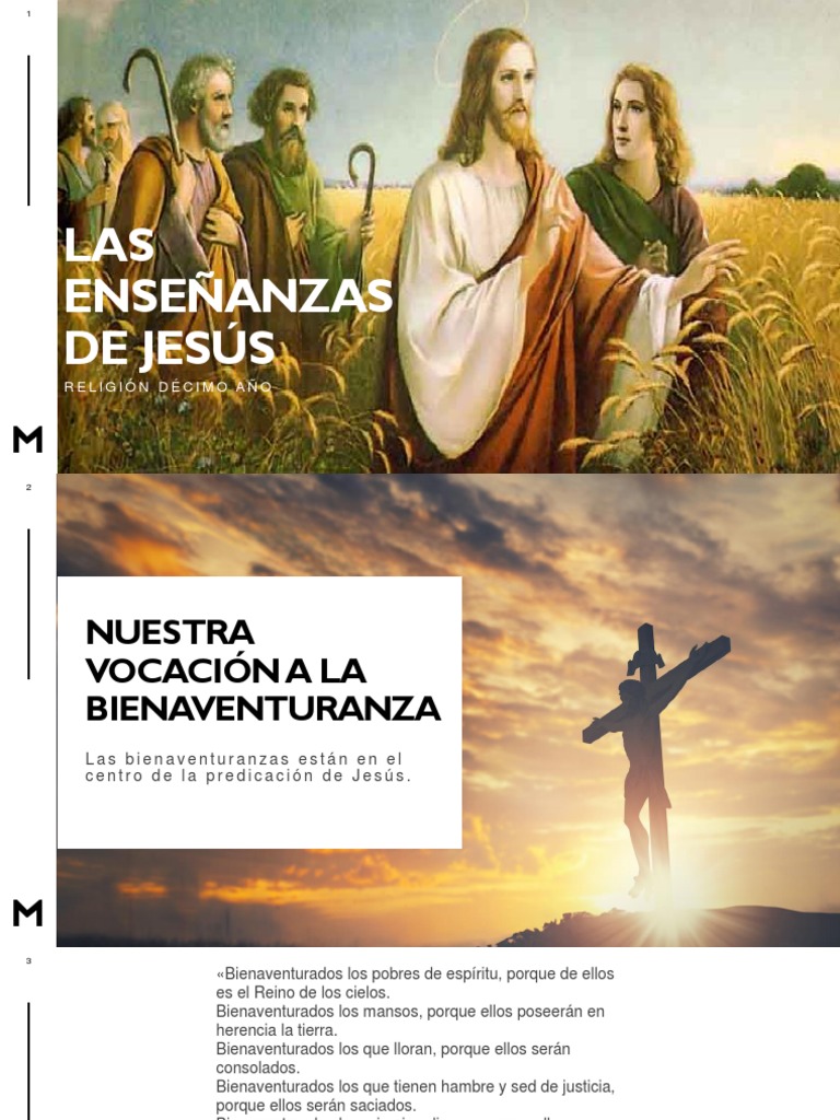 Las Enseñanzas de Jesús | PDF | Bienaventuranzas | Reinado y reino de dios