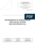 NE-QA0200-00-000-025-01 Procedimiento de Trabajo Seguro para El Uso Del Taladro Manual