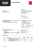 Wells Fargo Bank Statement | PDF | Banking | Transaction Account