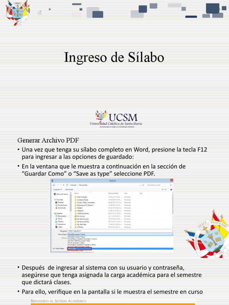 Ingreso de Sílabo | PDF