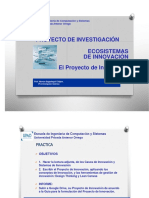 Ecosistemas de Innovación El Proyecto de Innovación