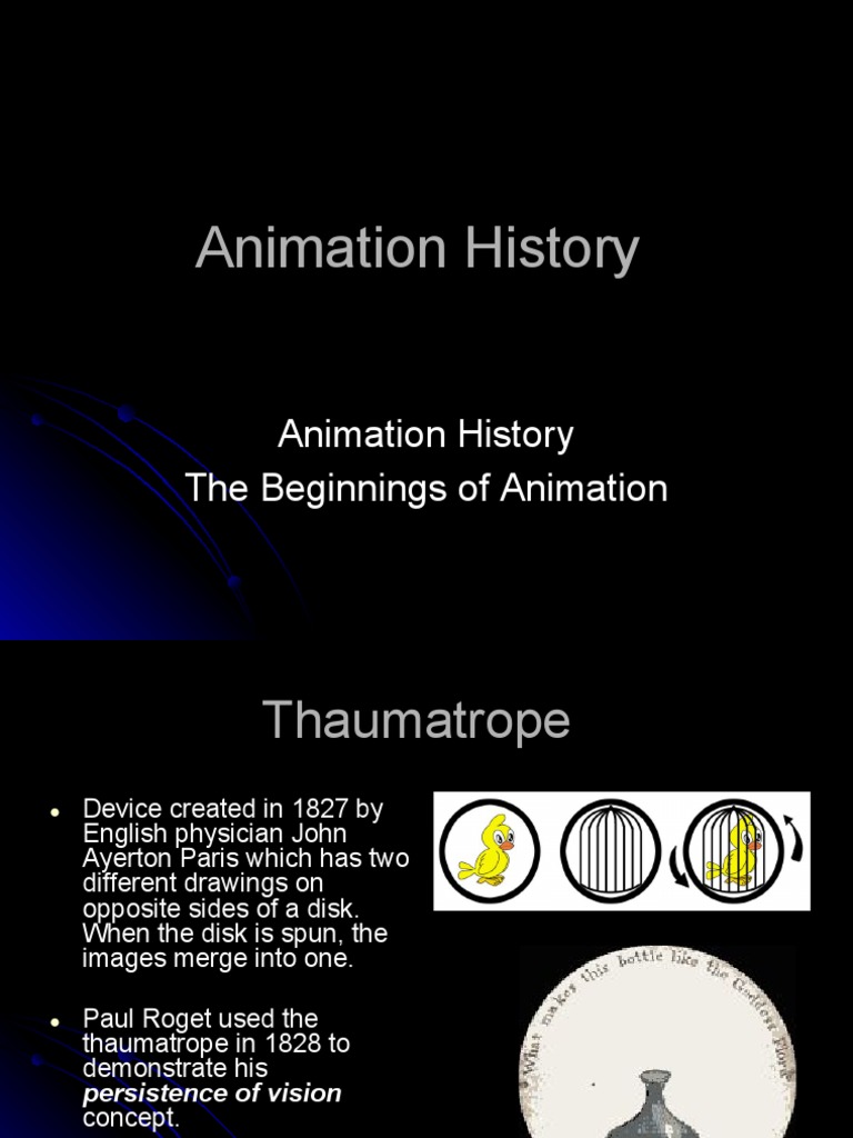 Animation History PDF Animation