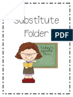 Substitute Folder Example