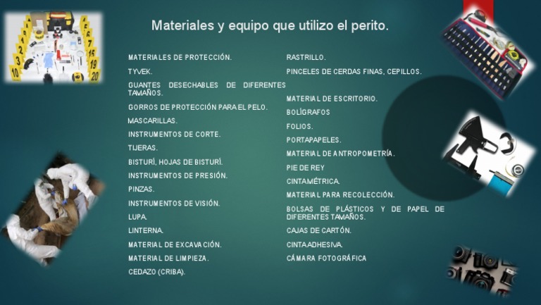 Materiales del Perito Forense en Dibujo | PDF