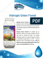 Hidrogel Green Forest absorción agua