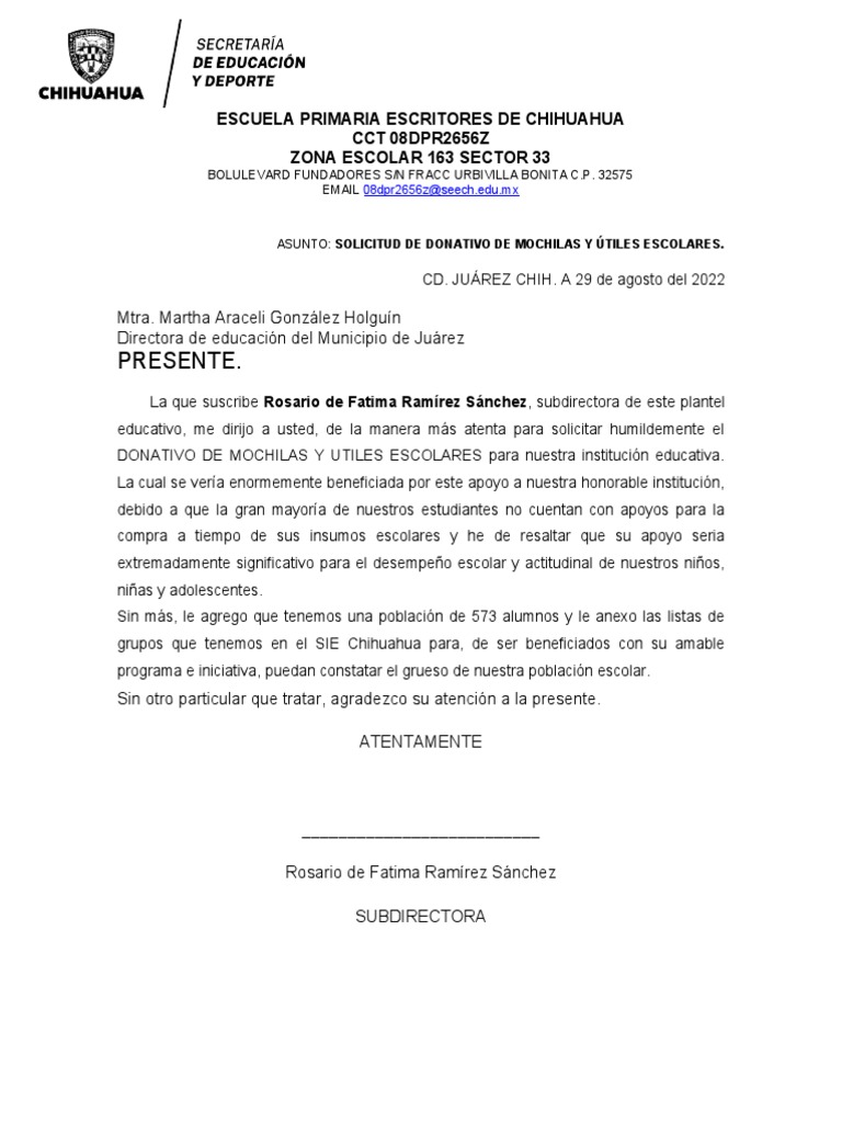 Carta de Buena Conducta PDF