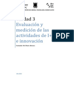 Unidad #3 - Evaluación y Medición de Las Actividades de I+D e Innovación.