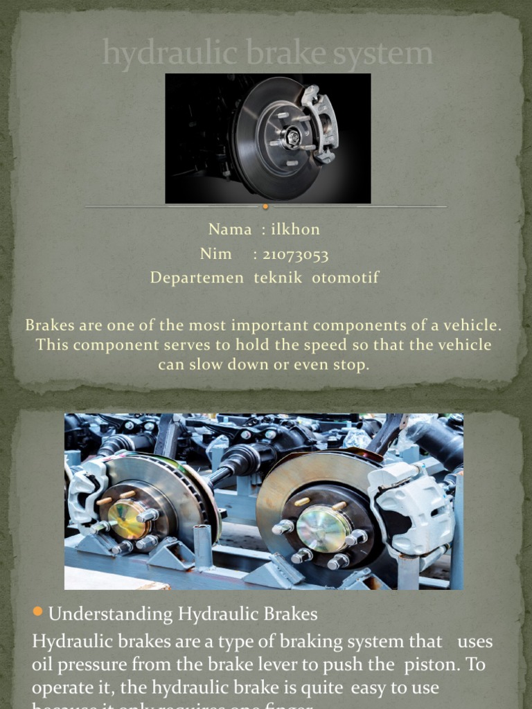 Saya Sedang Berbagi Hydraulic Brake System Ppt Ilkhon 1 Dengan Anda