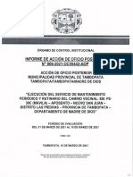 Informe de Accion de Oficio Posterior N° 006-2021-OCI-0442-AOP