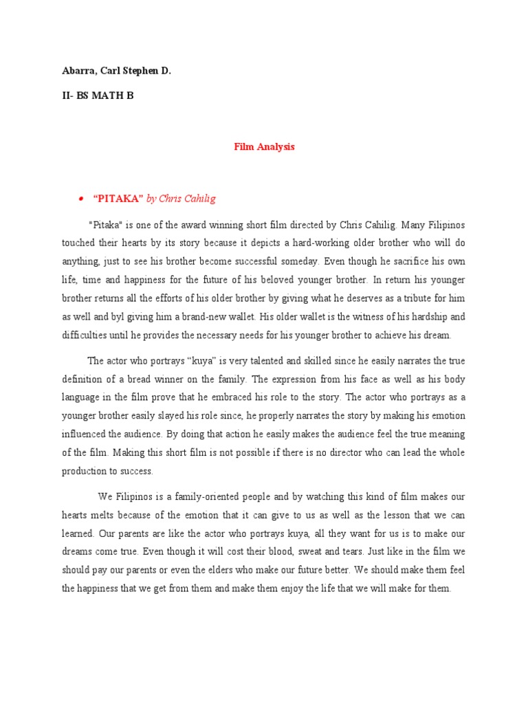 Film Analysis | PDF