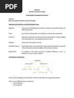 NCM 105 Prelims Notes