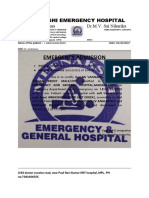 MEENAKSHI EMERGENCY HOSPITAL Emergency Admission
