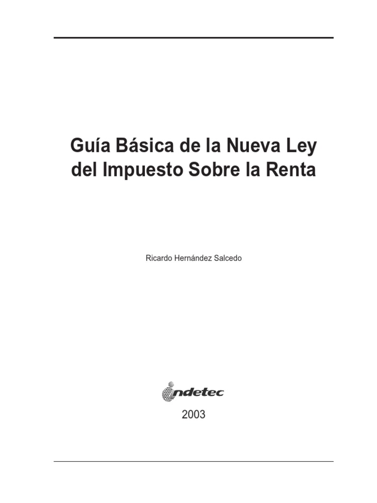 375 Guia Basica Nueva Ley ISR | PDF | Impuesto sobre la renta | Impuestos