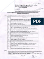 Revised Schedule of Counselling (Displayed Vide No