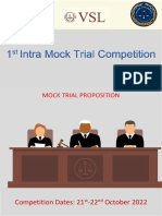 MOOT COURT Problem - Trial Advocacy VIT LAW College