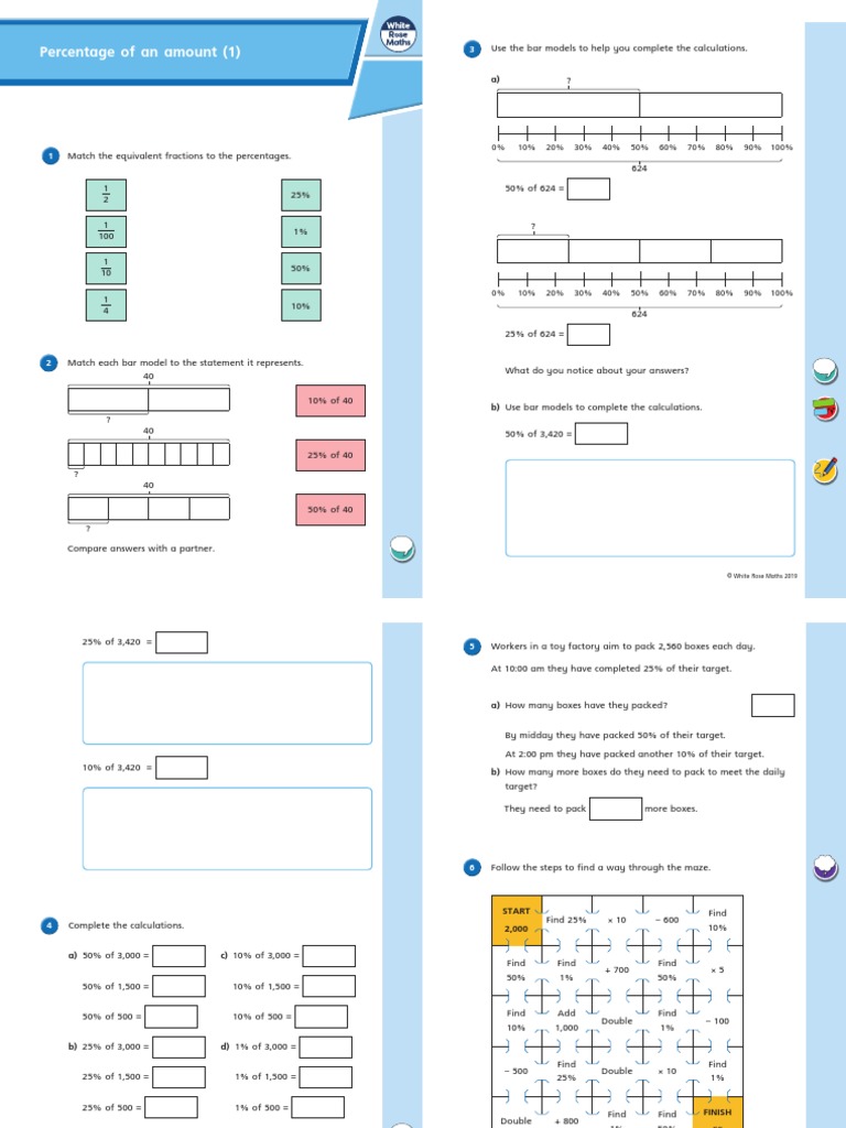 Lesson 5 Percentage of An Amount 1 2019 | PDF | Mathematics