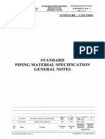 Standard Piping Material Specification No Notes