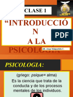Clase 1 Psicología Ps. Jorge Malpartida
