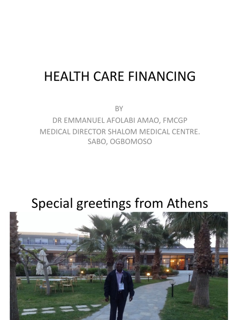 Health Care Financing | PDF | Health Care | Insurance