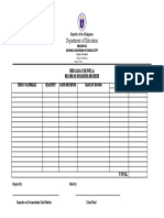 BE Form 5 RECORD OF DONATIONS RECEIVED