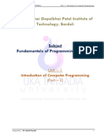 FOP Unit-1 Part-2 (Introduction To Computer Programming)