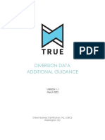 TRUE Diversion Data Technical Guidance