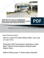 PAPARAN PRESENTASI DED UNDERPASS BALAI TEKNIK REVISI 5