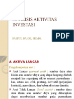 Pertemuan Ke-4 Analisis Aktivitas Investasi