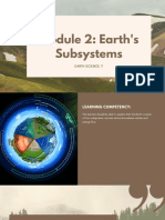 Week 1 - Earths Subsystem