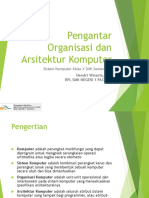 Organisasi dan Arsitektur Komputer