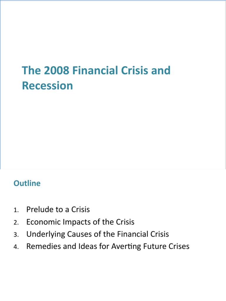 2008 Financial Crisis Overview and Analysis | PDF