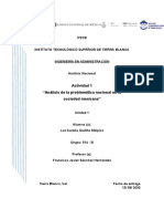 Actibidad 1 - Investigación Del Analisis de La Problematica Nacional Mexicana - Luz Aurelia Gudiño Malpica