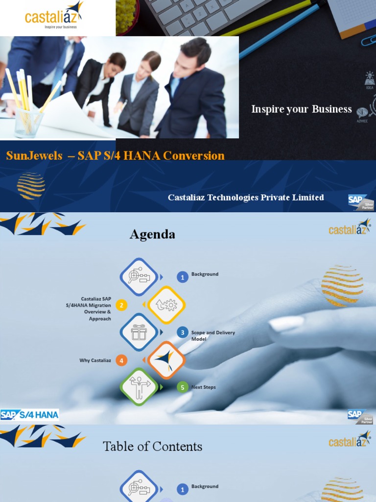 Castaliaz SAP S/4HANA Migration for SunJewels | PDF | Specification ...