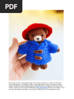 Mini Paddington Bear PDF Amigurumi Free Crochet Pattern