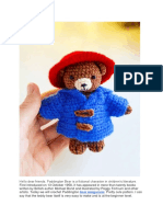 Mini Paddington Bear PDF Amigurumi Free Crochet Pattern